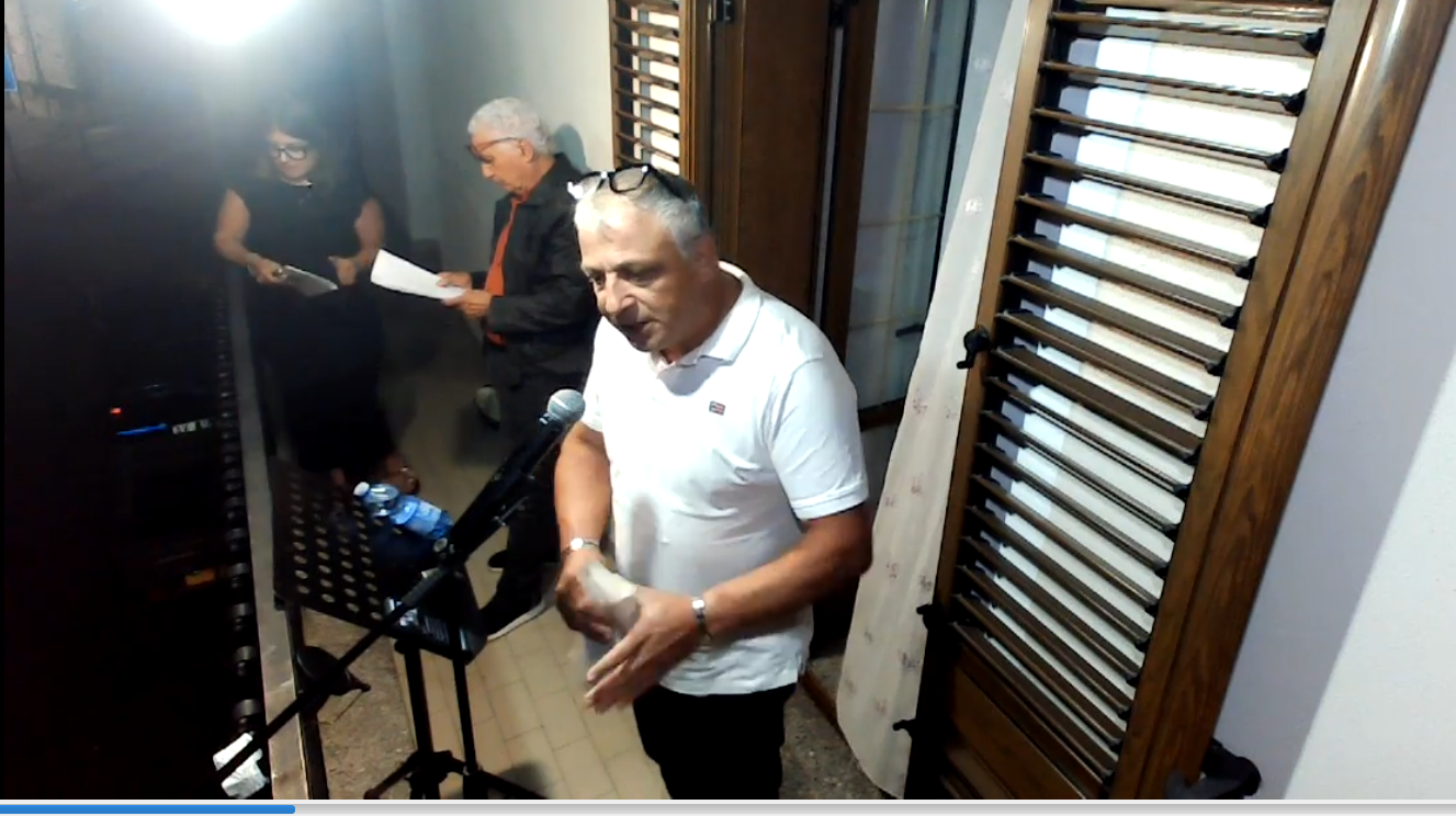 MANDATORICCIO PUBBLICO COMIZIO 9 LUGLIO 2025 INTERVENTI DI:  GABRIELE MANGONE , FRANCESCO GRECO E ANGELICA PIZZUTI